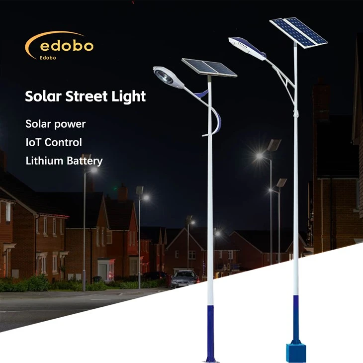 Edobo Solar Powered Street Lighting με μπαταρία λιθίου
