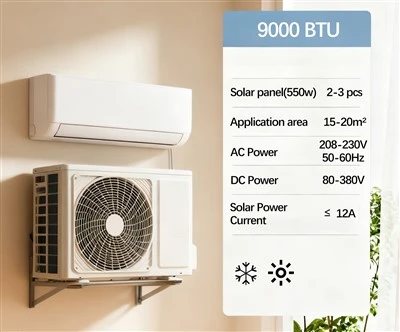 9000btu Solar Power κλιματιστικό για το σπίτι